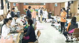 한화테크윈, 연합 의료봉사활동 펼쳐 - 남해시대 한화테크윈, 연합 의료봉사활동 펼쳐