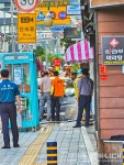 읍사거리 인근 교통사고 가스관 파손…긴급보수 통행 주의해야 - 남해시대 읍사거리 인근 교통사고 가스관 파손…긴급보수 통행 주의해야