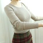 농협몰 (현대Hmall)[오가게/도도스타일]버터칩골지쫄티셔츠(3344사이즈추천)