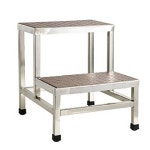 오픈메디칼 - 생활건강의료기기 종합몰 [홍재메디칼] 발판2단 HJ-2040(스테인레스)(420*490*470mm)