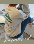 파워리뷰 상품상세 룸페커 [일리 백프린팅 코튼맨투맨]