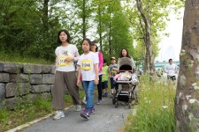 교회행사사진 - 천연기념물센터 앞 - 행복대전새로남마라톤 대회