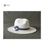 SZ BY SZ 에스지바이에스지 韩国SZ本社 H1176/컬러배색테잎 클래식파나마햇(S)