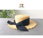 SZ BY SZ 에스지바이에스지 韩国SZ本社 H1198/와이드블랙리본 파나마햇