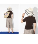 SZ BY SZ 에스지바이에스지 韩国SZ本社 H1226/라인배색 쉐이딩햇