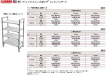 キャンブロ 540ベンチ型シェルフプレートキット移動用 - 通販 - PayPayモール EMSK2154V1 DKY6804 ヒットライン キャンブロ