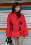 www.stylenanda.com 아일렛 피트업 컬러기모-T