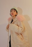 www.stylenanda.com 데일리탕크미 크림배색다운패딩