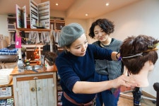 이쁜 일본인 미용사 시오리상의 남자 컷트 교육 트레이닝이 있었습니다.!! - 탄포포 갤러리 - 탄포포헤어