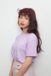 [리나상이 추천하는] 피처뱅과 자연스러운 레드 바이올렛 컬러로 활기찬 젊은 감각의 헤어스타일 - 韓国美容室 ソウルの美容室... 
