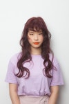 [리나상이 추천하는] 피처뱅과 자연스러운 레드 바이올렛 컬러로 활기찬 젊은 감각의 헤어스타일 - 韓国美容室 ソウルの美容室... 