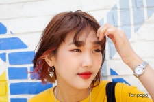 큐트보브 애쉬브라운 베이스 레드 이너컬러 헤어스타일 - 추천 헤어스타일 - 탄포포헤어