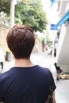 곱슬머리를 차분한 이미지로 댄디 믹싱 볼륨펌 헤어스타일 - 추천 헤어스타일 - 탄포포헤어