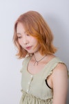 ♥이쁜 헤어 컬러♥ 은은한 컬러감 오랜지 컬러 디자인 보브 단발머리 헤어스타일 - 추천 헤어스타일 - 탄포포헤어