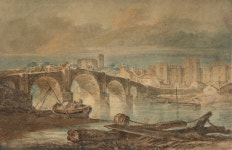 ‘Cardiff Bridge and Castle’, Joseph Mallord William Turner, 1795-6 | Tate 