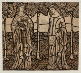 Guinevere and Iseult: Cartoon for Stained Glass, William Morris: Display caption |  | Tate William Morris, Guinevere and... 