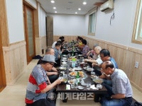 [세계로컬핫뉴스]온양3동, 경로당 노인회장과 간담회 개최