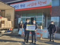 [세계로컬핫뉴스] 순천시 상사면청년회, 설맞이 경로당 위문품 전달