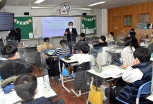 김석준 교육감 14일 신학기 해운대구지역 학교 학사운영 및 방역상황 점검