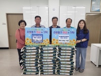 법수면 축산계·풀사랑영농조합법인회 쌀 기탁