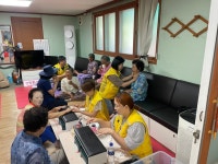 강화군자원봉사센터, 하점면 경로당 방문해 재능기부 봉사