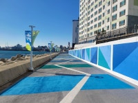 디자인 배너 및 천막을 활용한 경관개선사업 준공