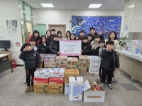 목동 연세이글태권도, 설 명절 맞아 라면 1,300개 기탁