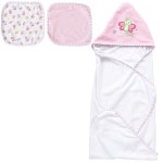 Babies R Us 2 Pack Hooded Towel/4 Pack Washcloth - Girl -  Babies R Us  - Babies R Us Babies R Us 2 Pack Hooded Towel/4 Pack... 