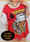 울트라패션 - 카드 스페이드 킹 반팔티