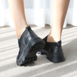 ♡예쁘고 편한슈즈♡ 바닐라슈 로우 로엘스 소가죽콤비 니트스판 탄력창 스니커즈(5cm)