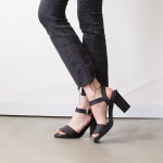 웨스트스타일 [쿠루] 여성 10cm 모던 스트랩 샌들 힐 G2770