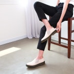 웨스트스타일 [쿠루] 여성 3cm 모던 스티치 밴딩 로퍼 G3145