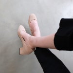 웨스트스타일 [쿠루] 여성 6cm 스웨이드 미들 힐 펌프스 G3309