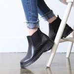 웨스트스타일 [쿠루] 여성 3.5cm 밴딩 앵클 부츠 G3362