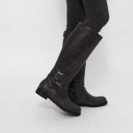 웨스트스타일 [쿠루] 여성 2.5cm 버클 베이직 롱 부츠 G3675