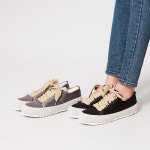 웨스트스타일 [쿠루] 여성 2cm 스웨이드 스니커즈 G3936