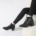 웨스트스타일 [쿠루] 6cm 버클스트랩 스틸레토 로퍼 AW-6157
