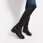 웨스트스타일 [쿠루] 여성 4cm 슬림라인 스판 롱부츠 G4184