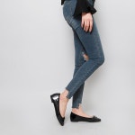 웨스트스타일 [쿠루] 여성 1cm 러블리 리본 플랫슈즈 G4442