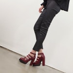 웨스트스타일 [쿠루] 여성 11cm 버클 스트랩 힐 G2006