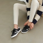 웨스트스타일 [쿠루] 여성 2cm 리얼소가죽 스니커즈 G2123