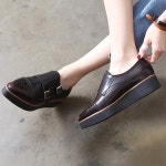 웨스트스타일 [쿠루] 여성 3.5cm 투 버클 로퍼 G2467