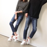 웨스트스타일 [쿠루] 여성 3.5cm 키높이 커플 스니커즈 G2455