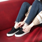 웨스트스타일 [쿠루] 여성 3.5cm 캔버스 스니커즈 G2308