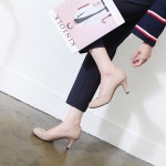 웨스트스타일 [쿠루] 여성 7cm 심플 미들 힐 펌프스 G3148