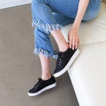 웨스트스타일 [쿠루] 여성 4cm 심플 키높이 스니커즈 G3332