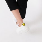 웨스트스타일 [쿠루] 여성 3cm 심플 스마일 스니커즈 G3571