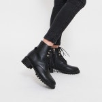 웨스트스타일 [쿠루] 여성 4cm 레이스업 끈 워커 G3934