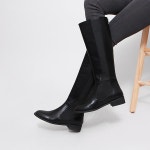웨스트스타일 [쿠루] 여성 3cm 베이직 사이드 밴딩 롱부츠 G4155