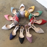 웨스트스타일 [쿠루] 여성 5.2cm 스텔레토 스트랩힐_11color G4663